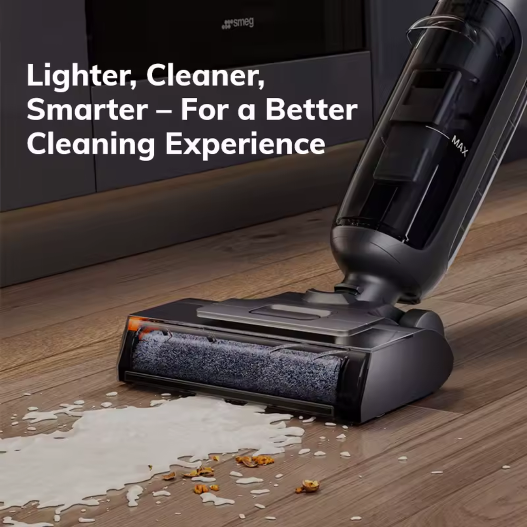 IL W90 Pro Cordless Wireless Wet Dry Smart Mop Washing, 7000Pa Suction, 1Min Self Cleaning, Large Dual Water Tank,Update W90